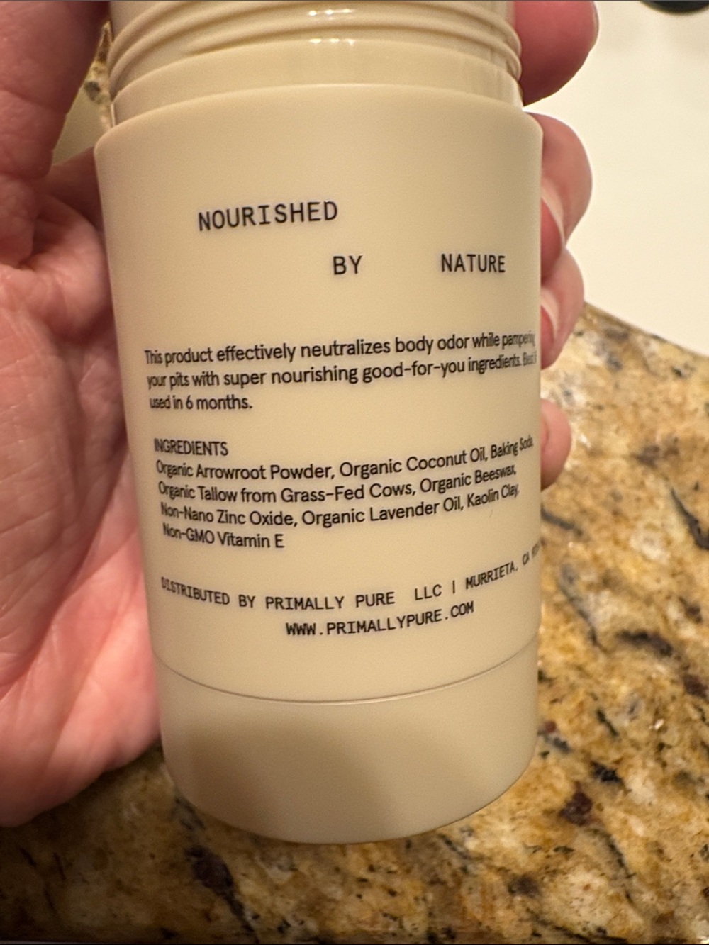 Primally Pure Lavender Deodorant — Neutral Beige - Picture 3 of 3